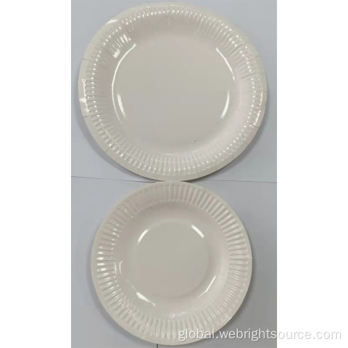 Biodegradable Paper Tray Round Paper Plate For Birthday Factory